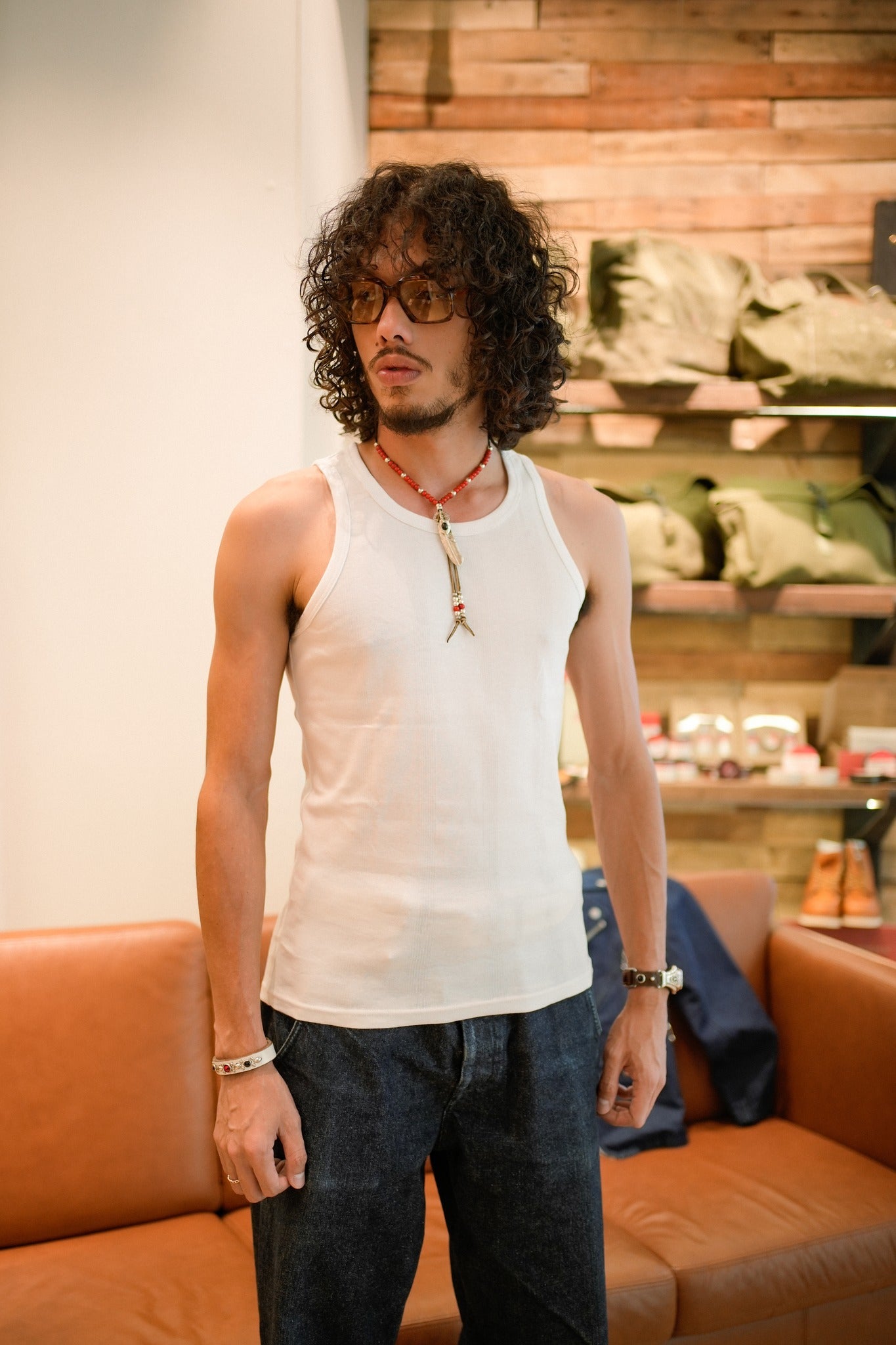 3P Panel ribbed tank top - AS-C