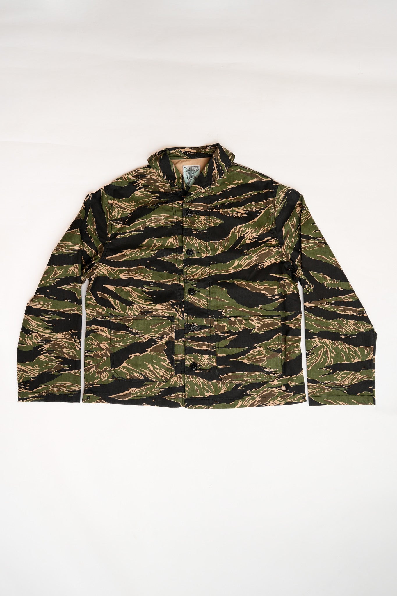Shawl Collar Jacket - Tiger Camo
