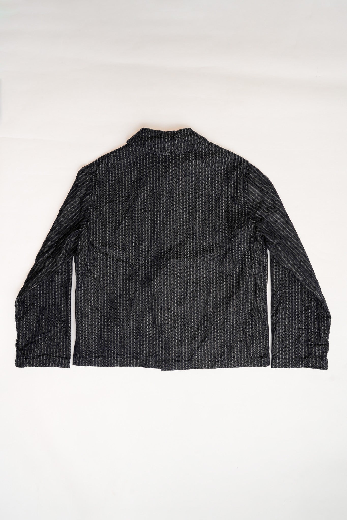 Shawl Collar Jacket - Herringbone Stripe
