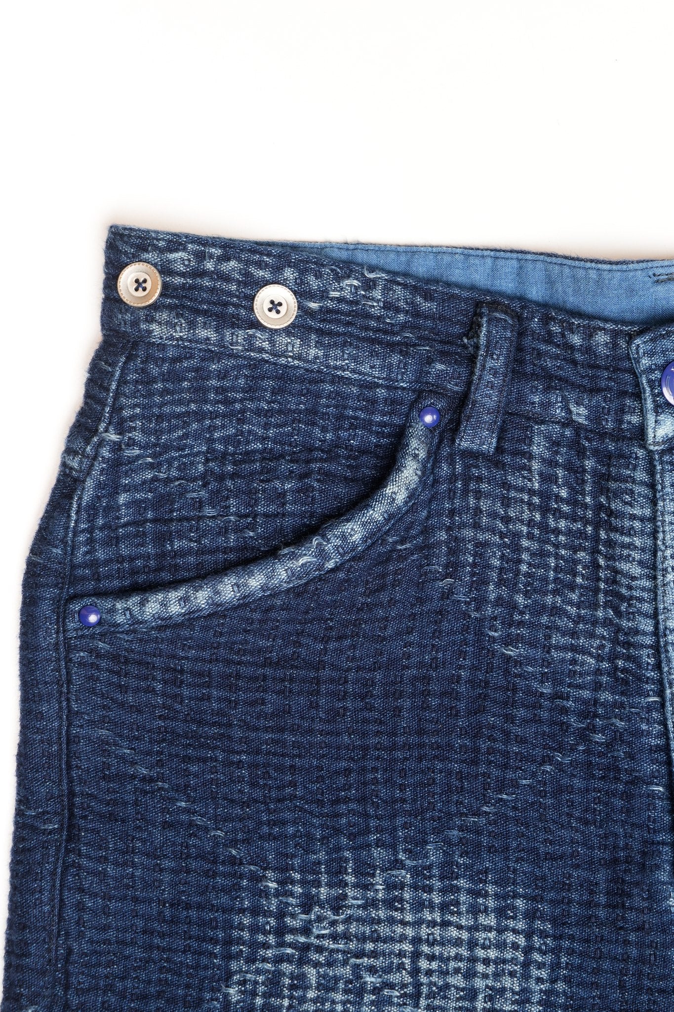 HEAVY SASHIKO CLASSIC PANTS - INDIGO