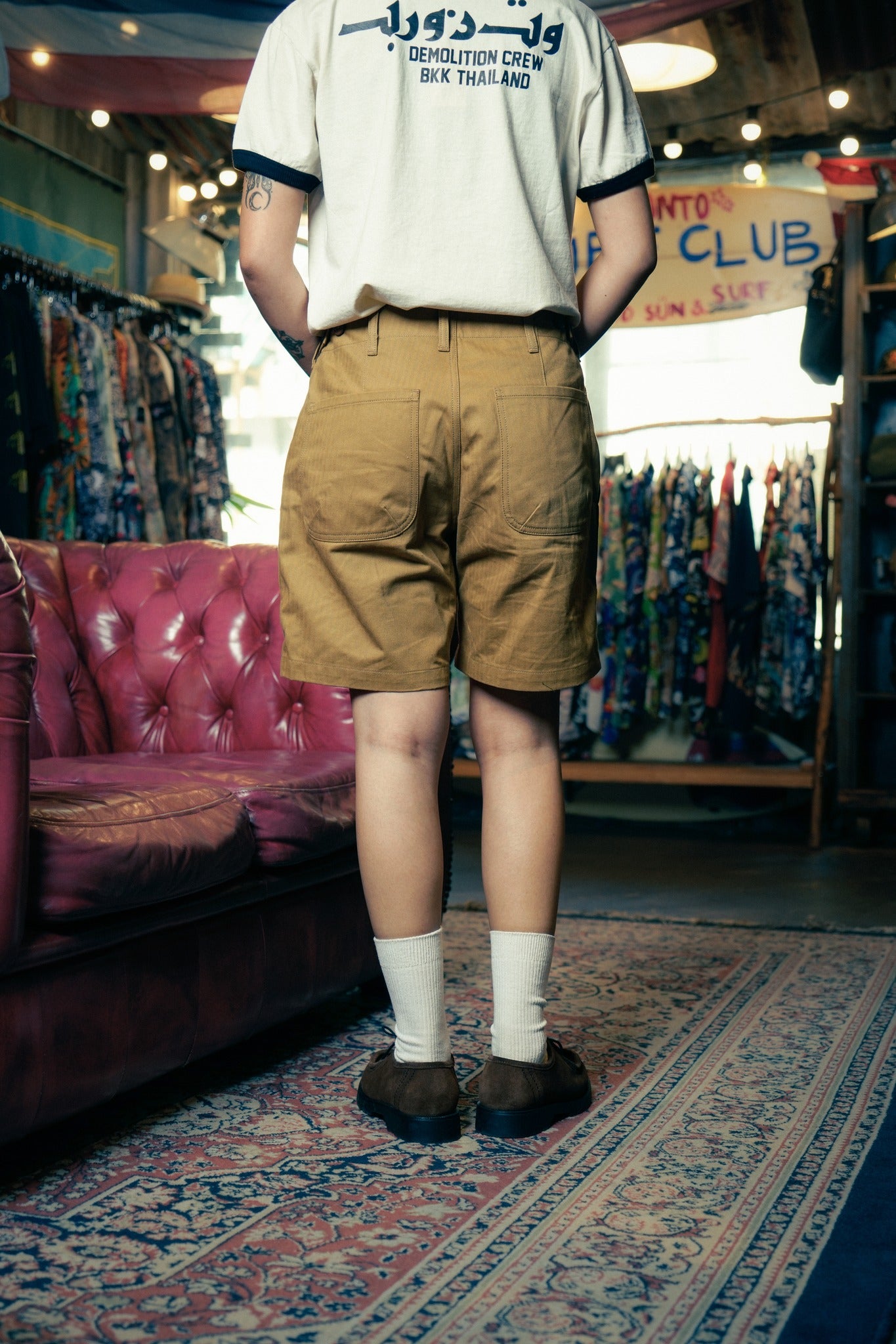 SHORT DECK PANTS - KHAKI HBT