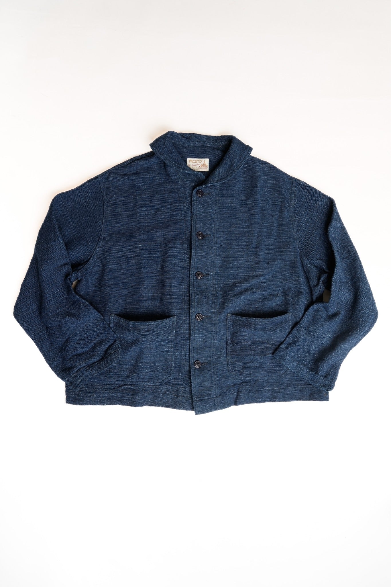 SHAW COLLAR JACKET - HANDLOOM INDIGO