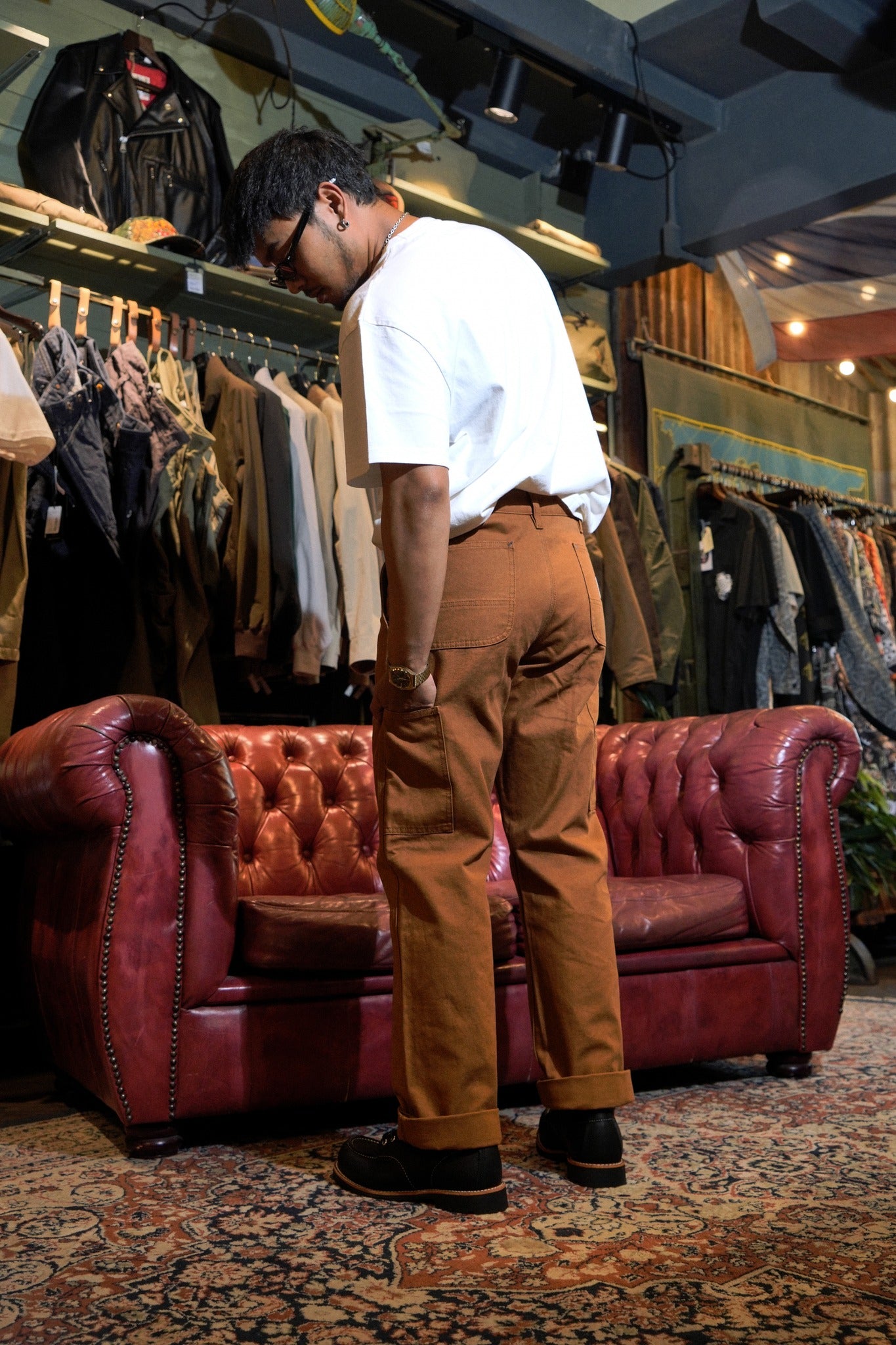 STATEMENT PANT ROY ROGER'S WORKWEAR CANVAS SW - RUST