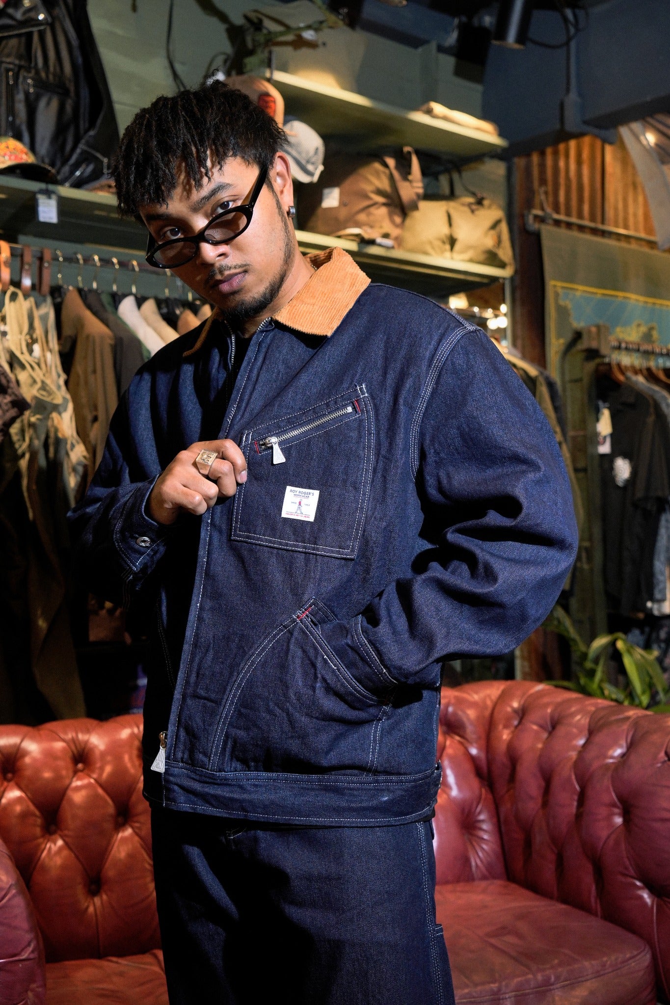WORK SHORT JKT ROY ROGER'S WORKWEAR DENIM SW - DENIM