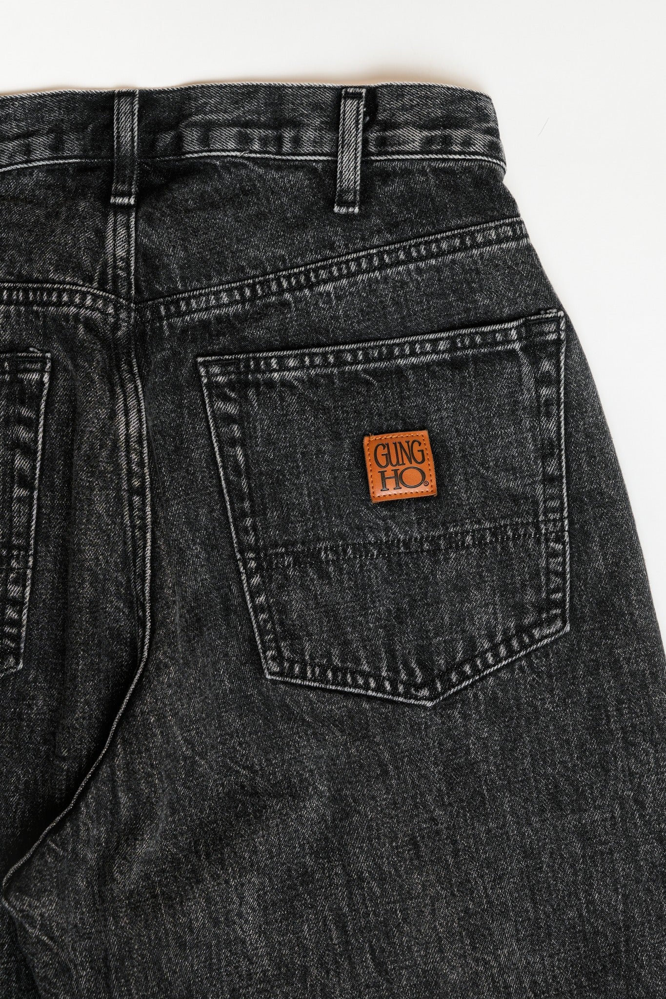 DENIM BAGGY PANTS - BLACK CHEMICAL