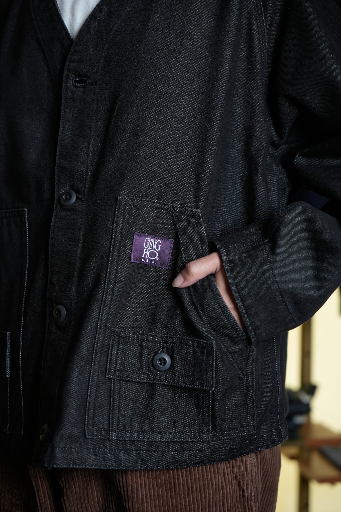 THE EXPEDITION JACKET - BLACK DENIM