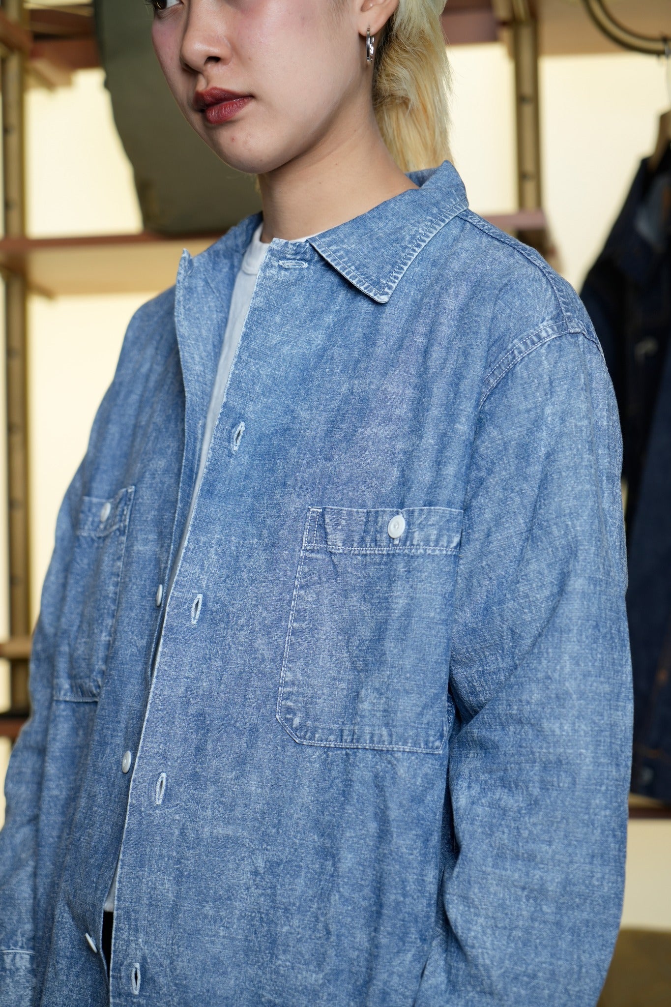 CHAMBRAY SHIRT - BLUE CHEMICAL
