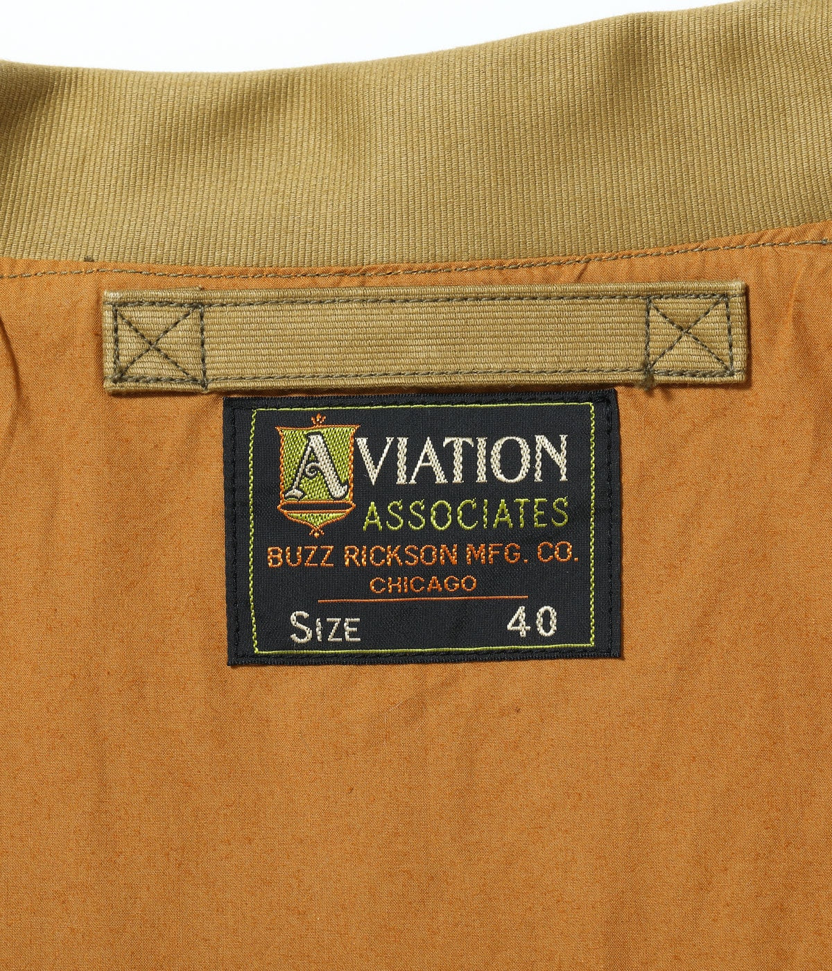 BR15767 AVIATION ASSOCIATES JUNGLE CLOTH A-2 - KHAKI