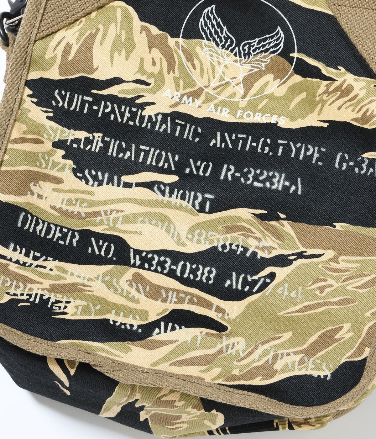 BR02878 SUIT-PNEUMATIC ANTI-G, TYPE G-3A TIGER CAMOUFLAGE BAG - CAMOUFLAGE