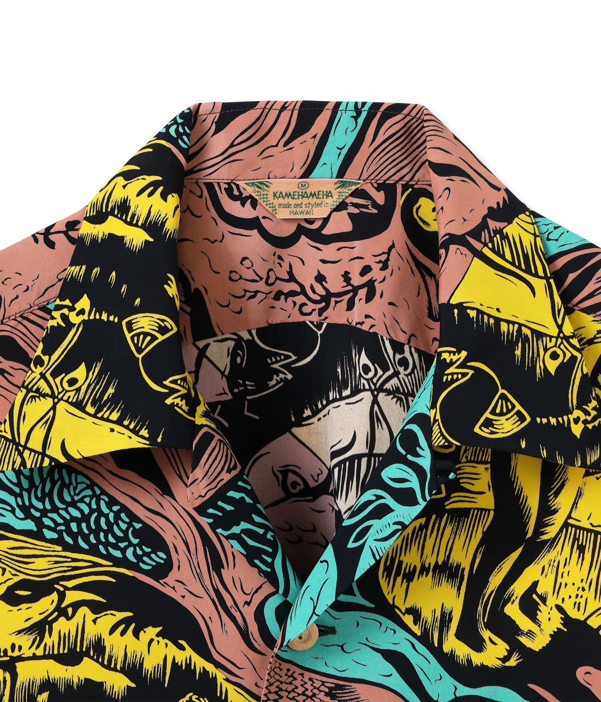 SS39673 SUN SURF SPECIAL EDITION “GAUGUIN WOODCUT MYSTIC” (SHORT SLEEVE) - BLACK
