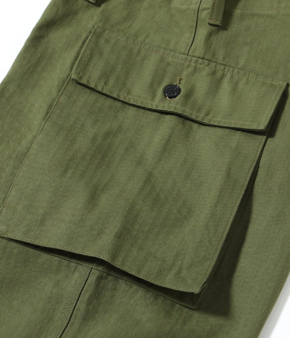 BR42638 TROUSERS HERRINGBONE TWILL SPECIAL - OLIVE