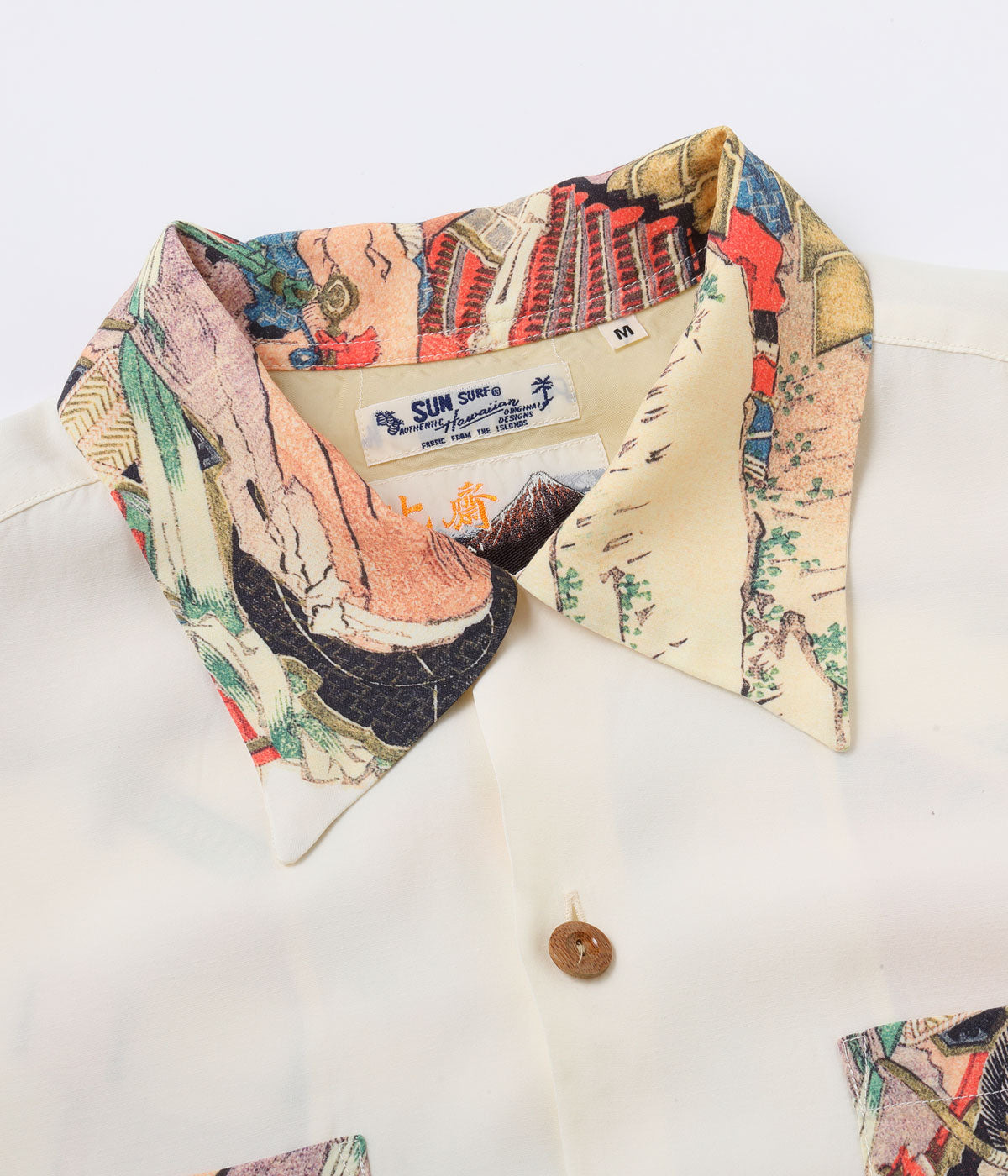 SS39656 SUN SURF × Katsushika Hokusai SPECIAL EDITION Hatakeyama Shigetada - OFF WHITE