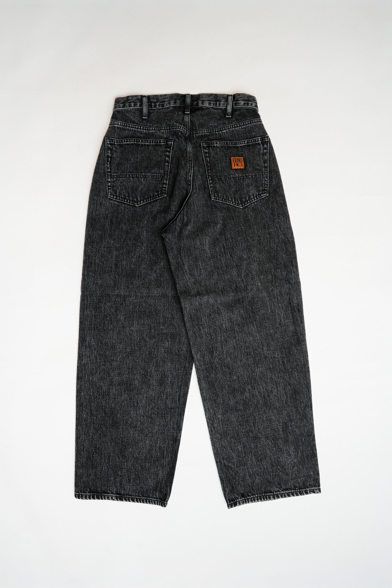 DENIM BAGGY PANTS - BLACK CHEMICAL