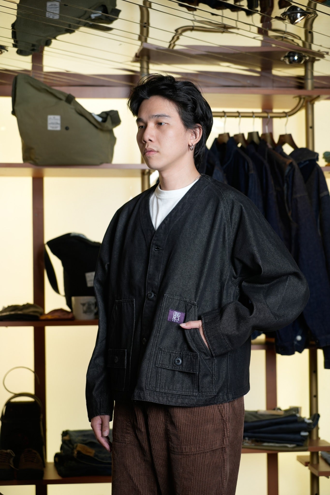 THE EXPEDITION JACKET - BLACK DENIM