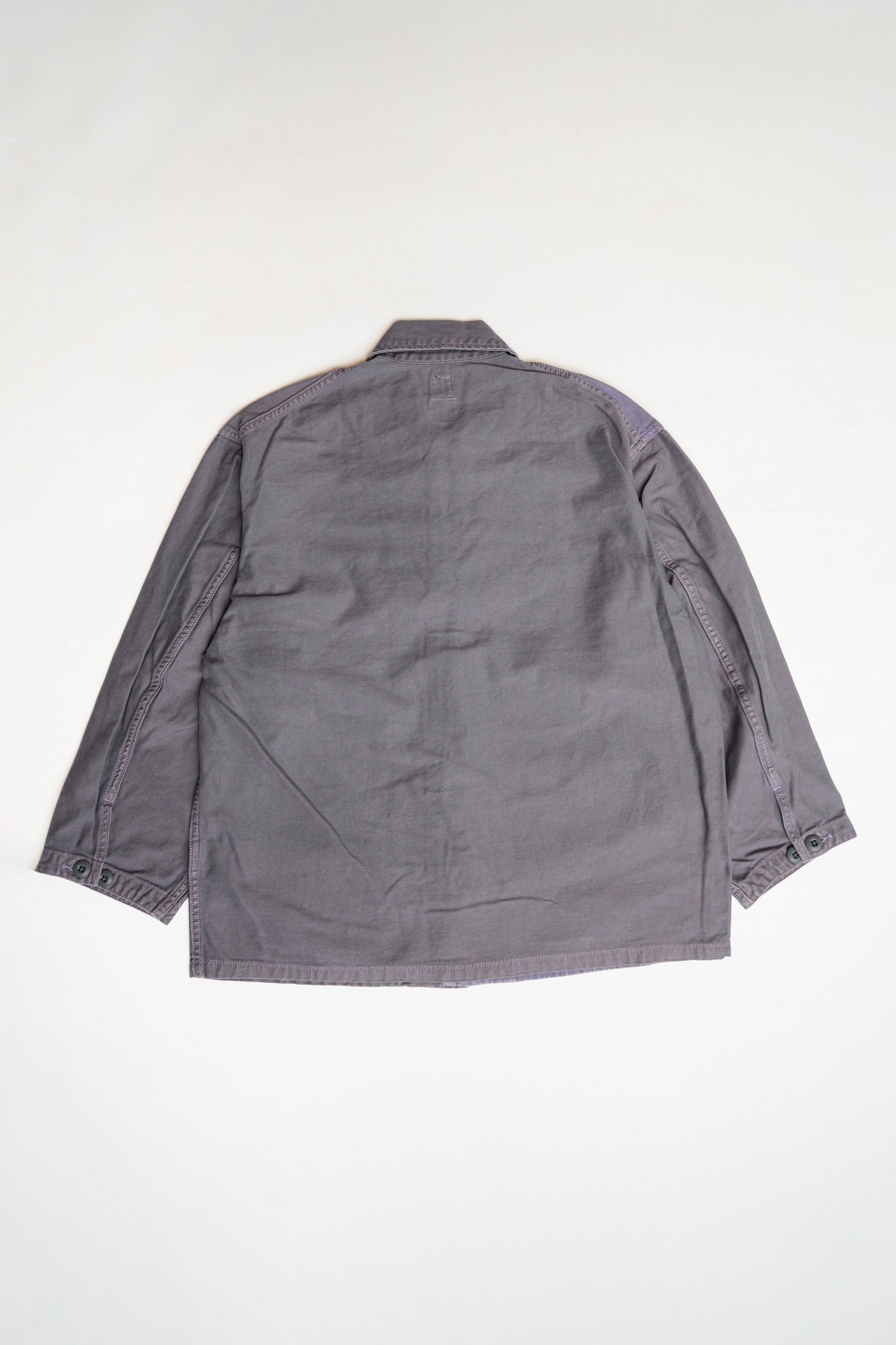 FATIGUE COVER JACKET (BACK SATIN) - BLUE GREY