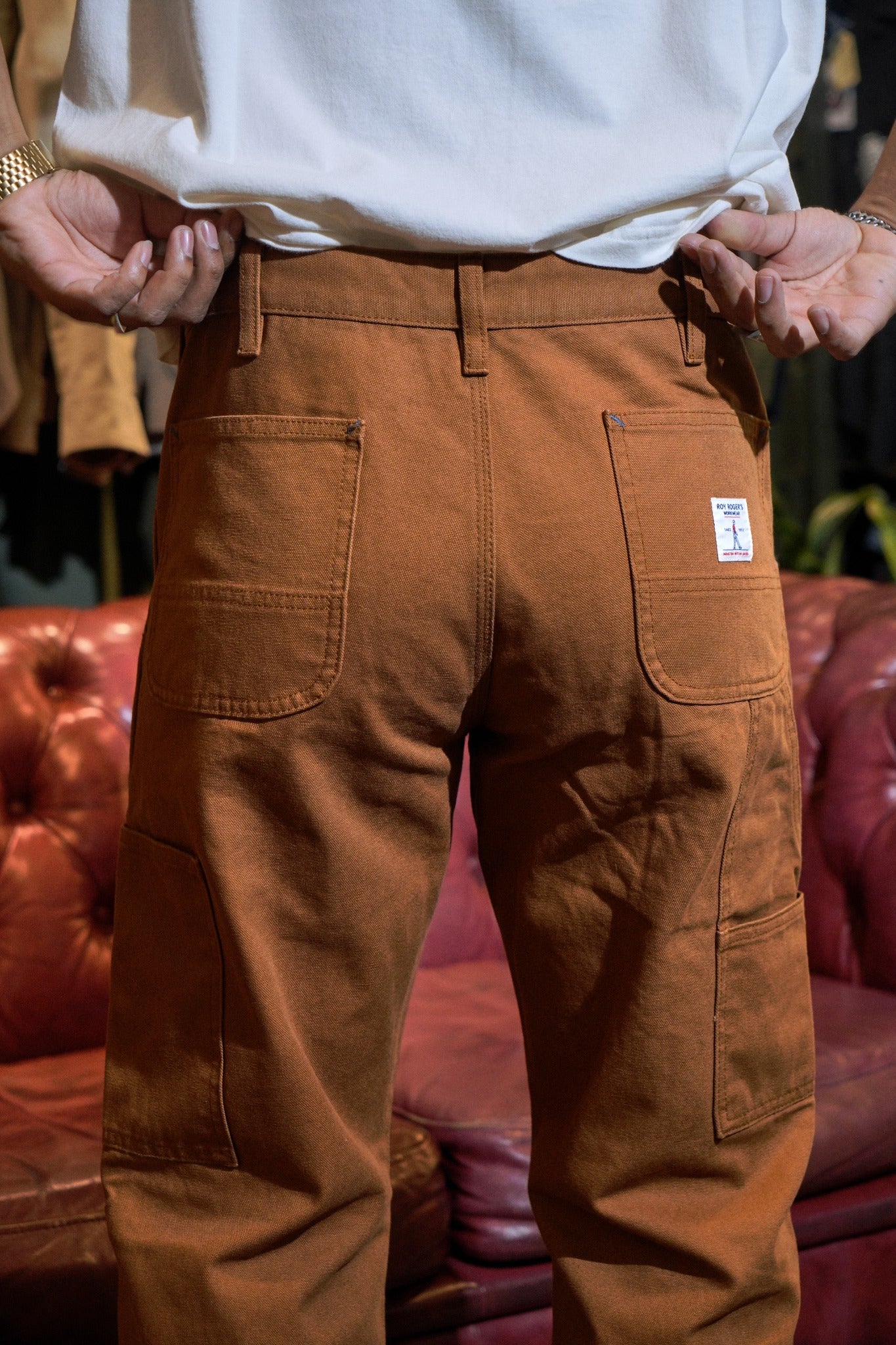 STATEMENT PANT ROY ROGER'S WORKWEAR CANVAS SW - RUST