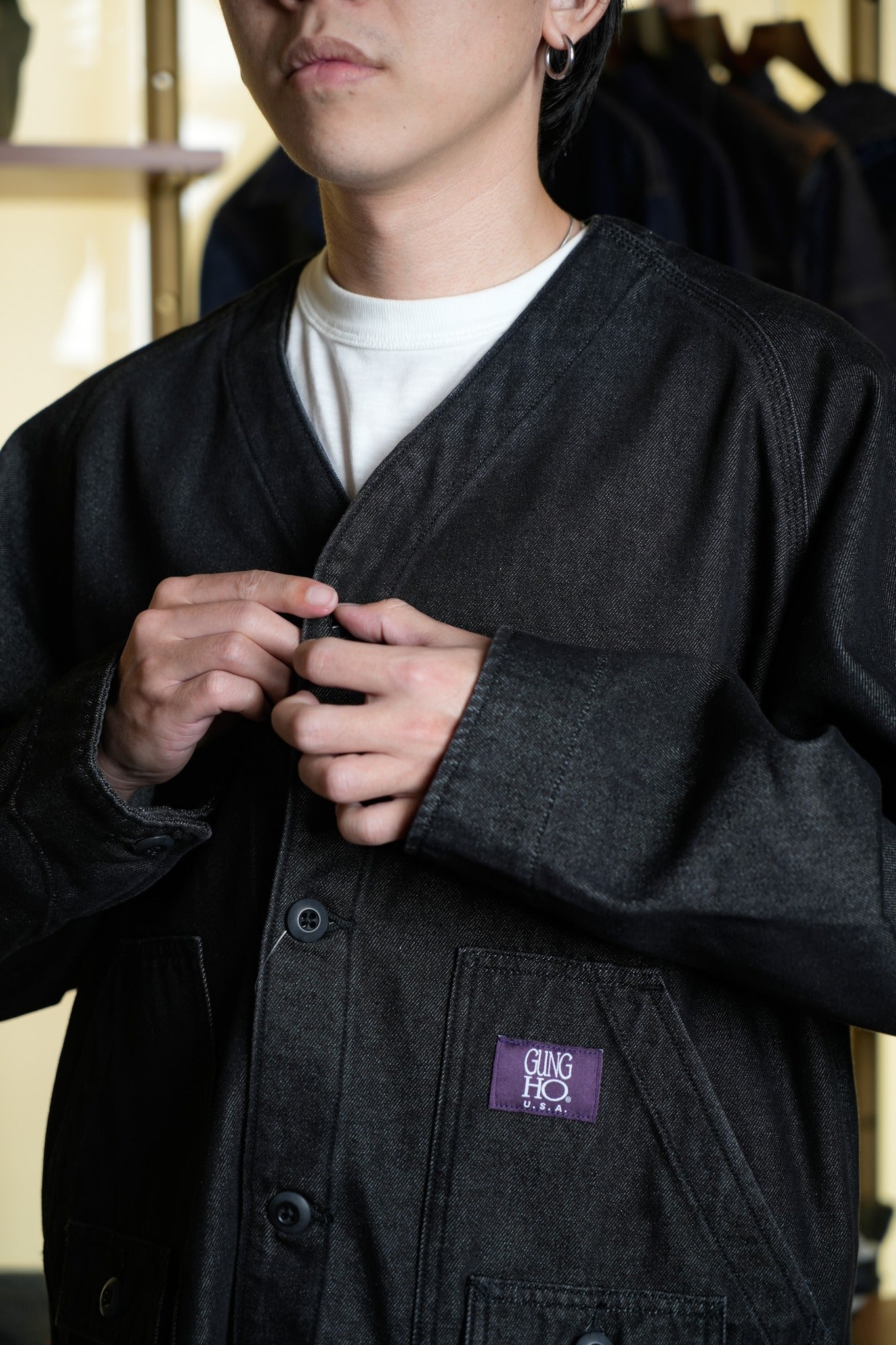 THE EXPEDITION JACKET - BLACK DENIM