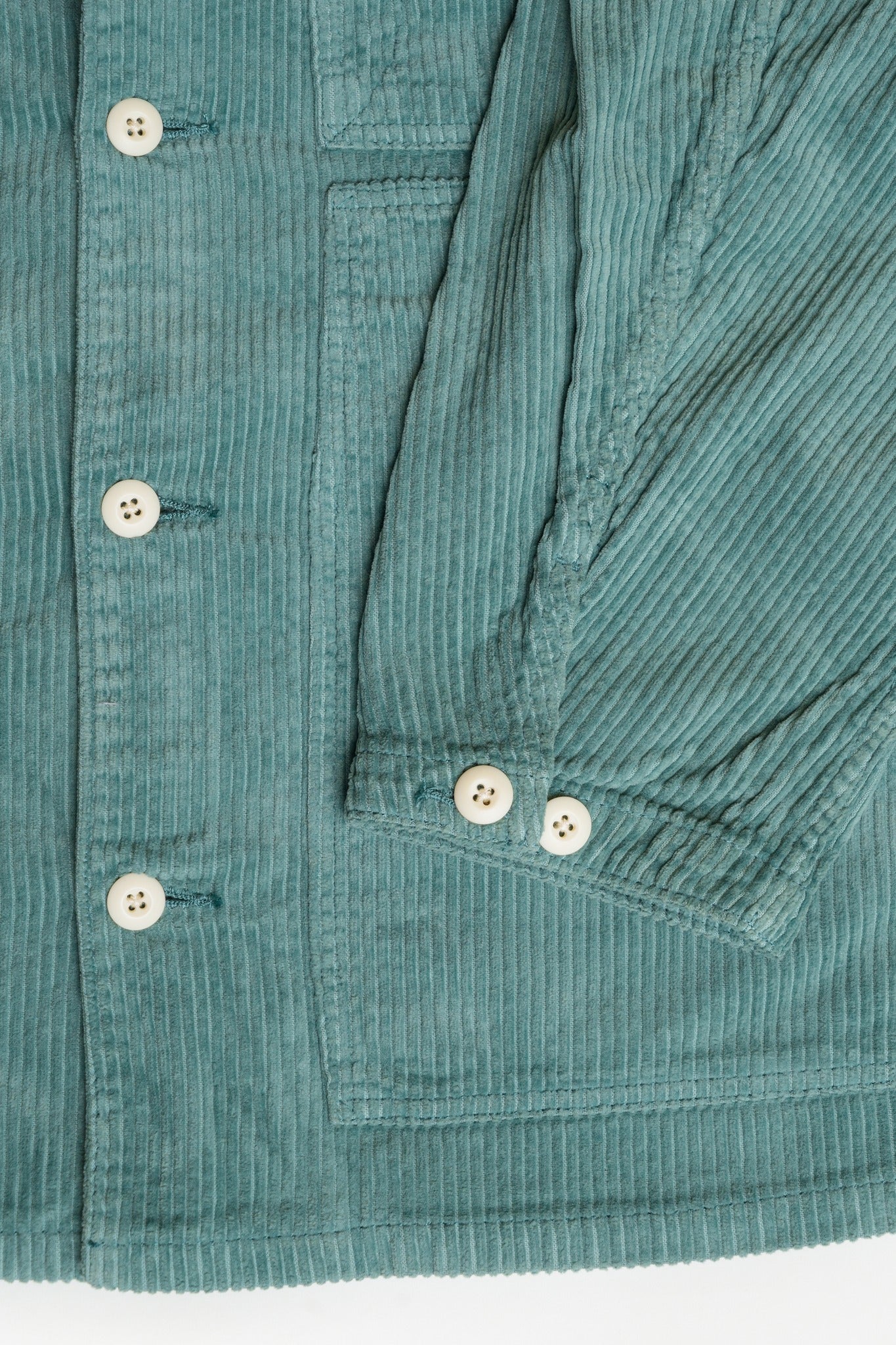 FATIGUE COVER JACKET (9W CORDUROY) - BLUE GREEN