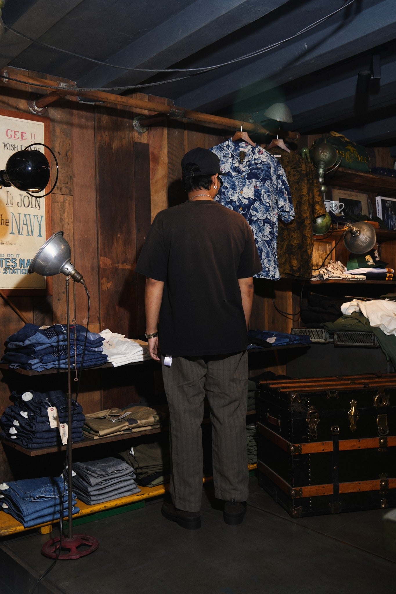 GS2449955 REMAKE DYED TEE - BLACK
