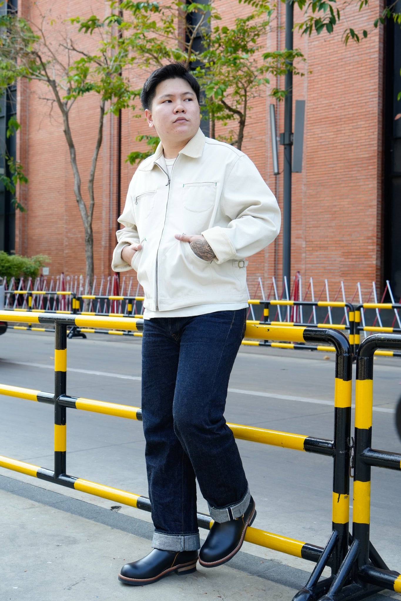 Barn Jacket - Off White Canvas