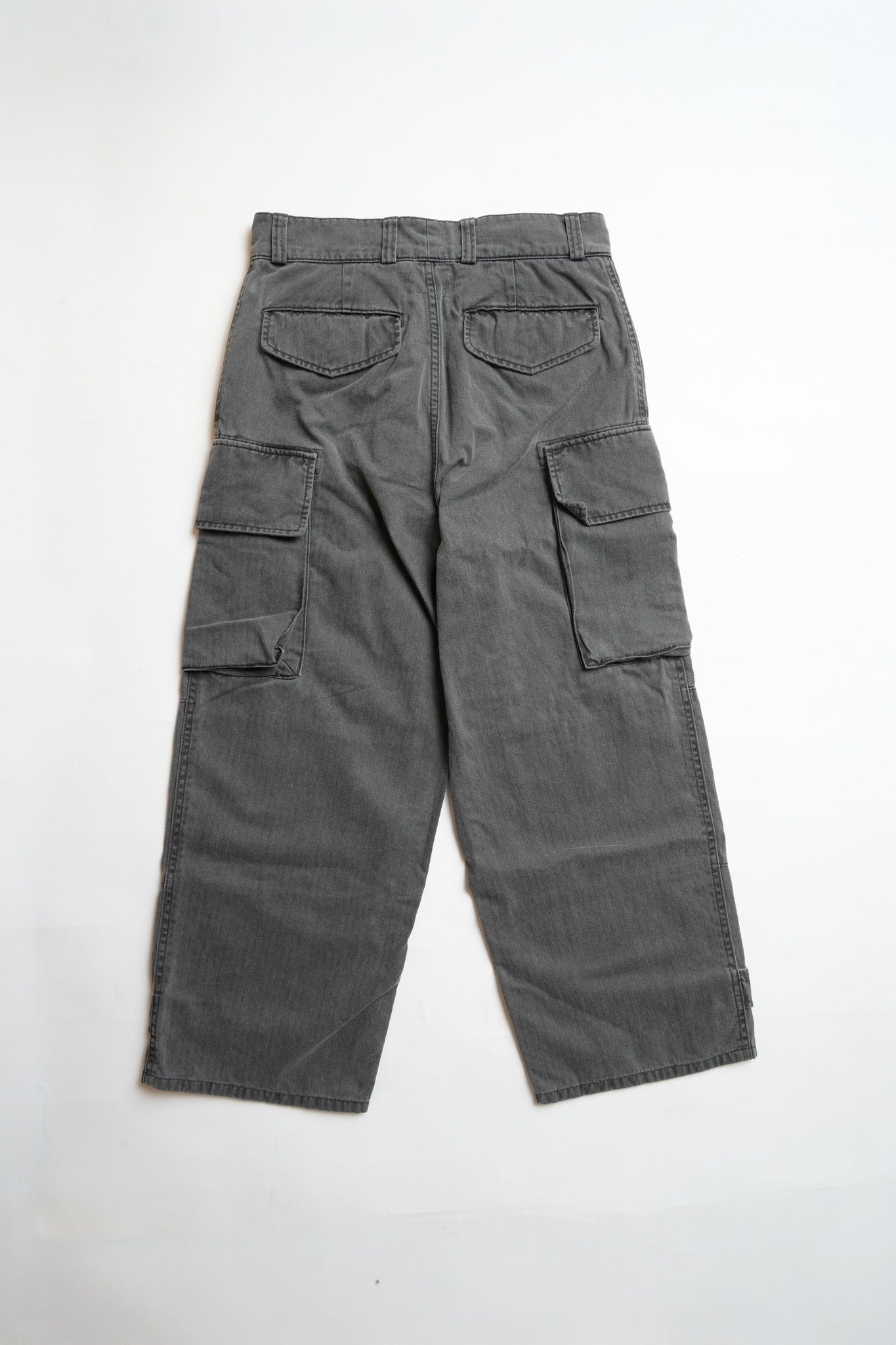 COTTON HBT FRENCH M-47 STYLE PANTS - BLACK