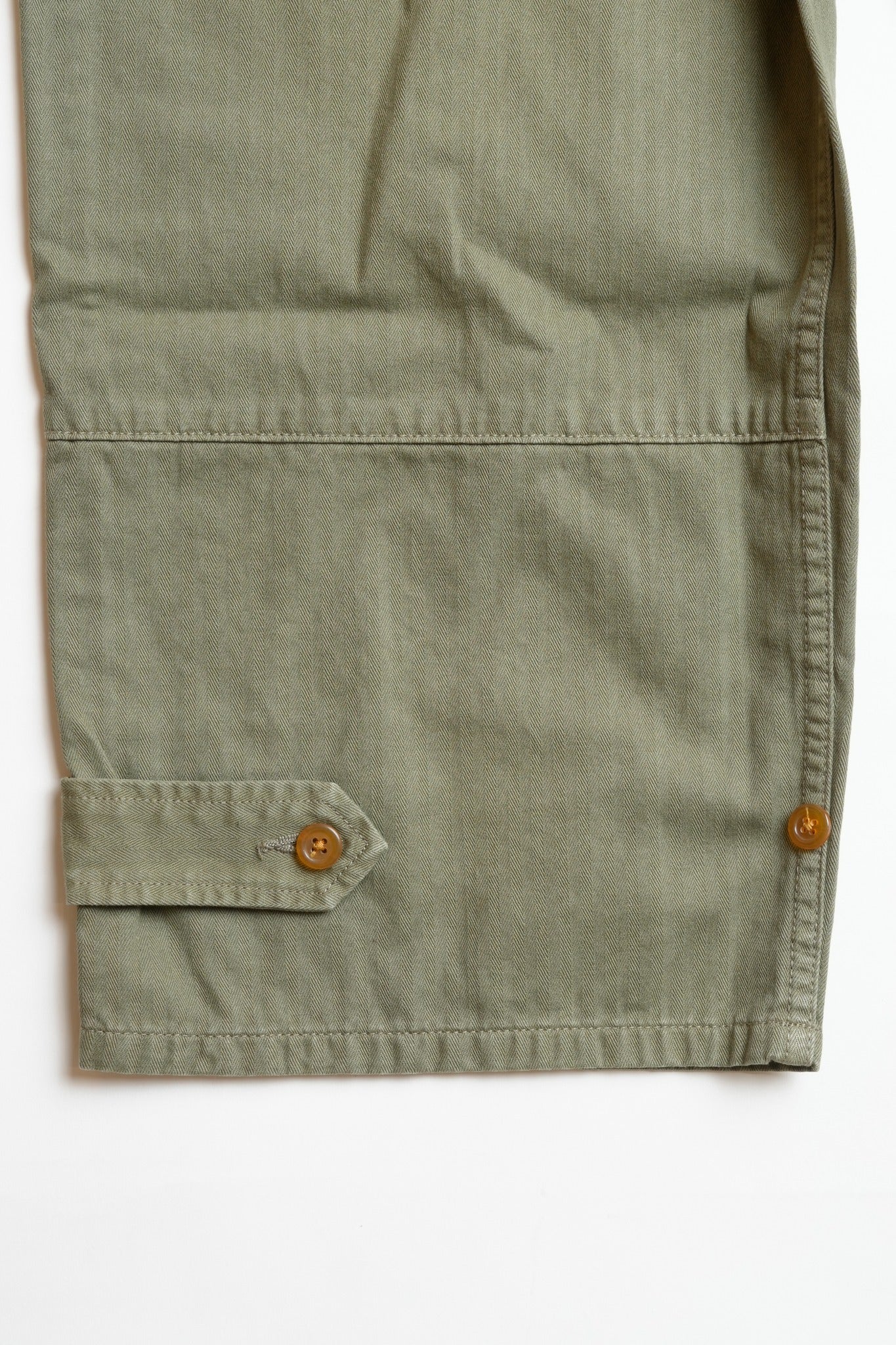 COTTON HBT FRENCH M-47 STYLE PANTS - GREEN
