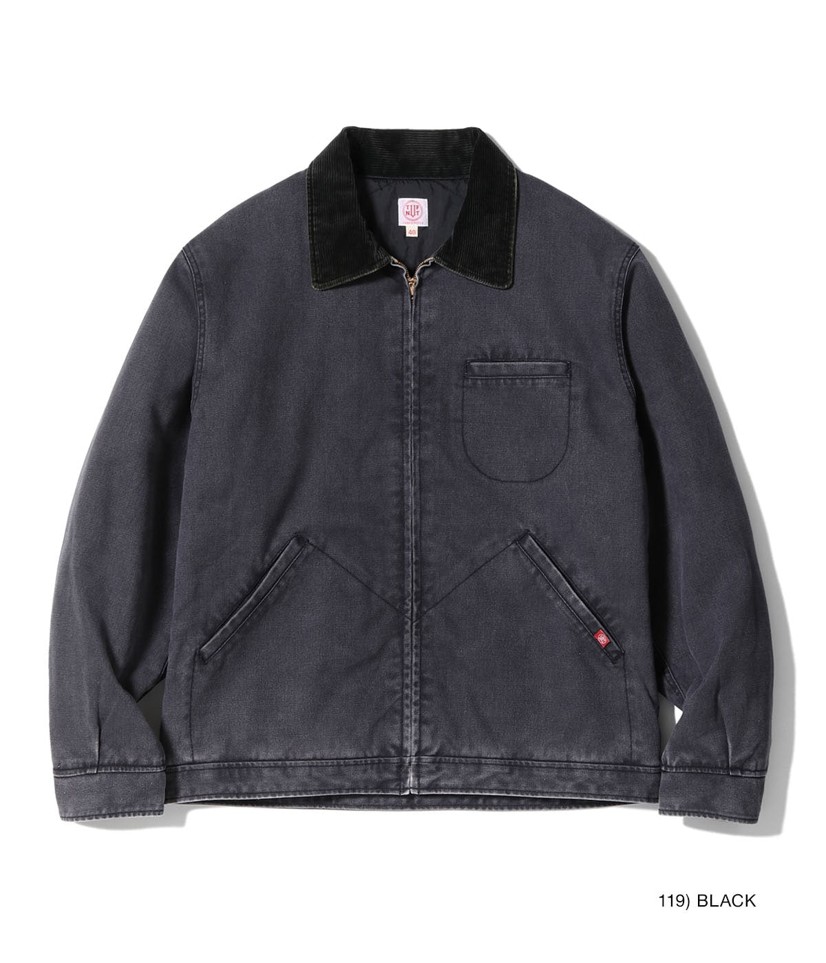 TN15781H TUF-NUT COTTON DUCK WORK JACKET AGING MODEL - BLACK