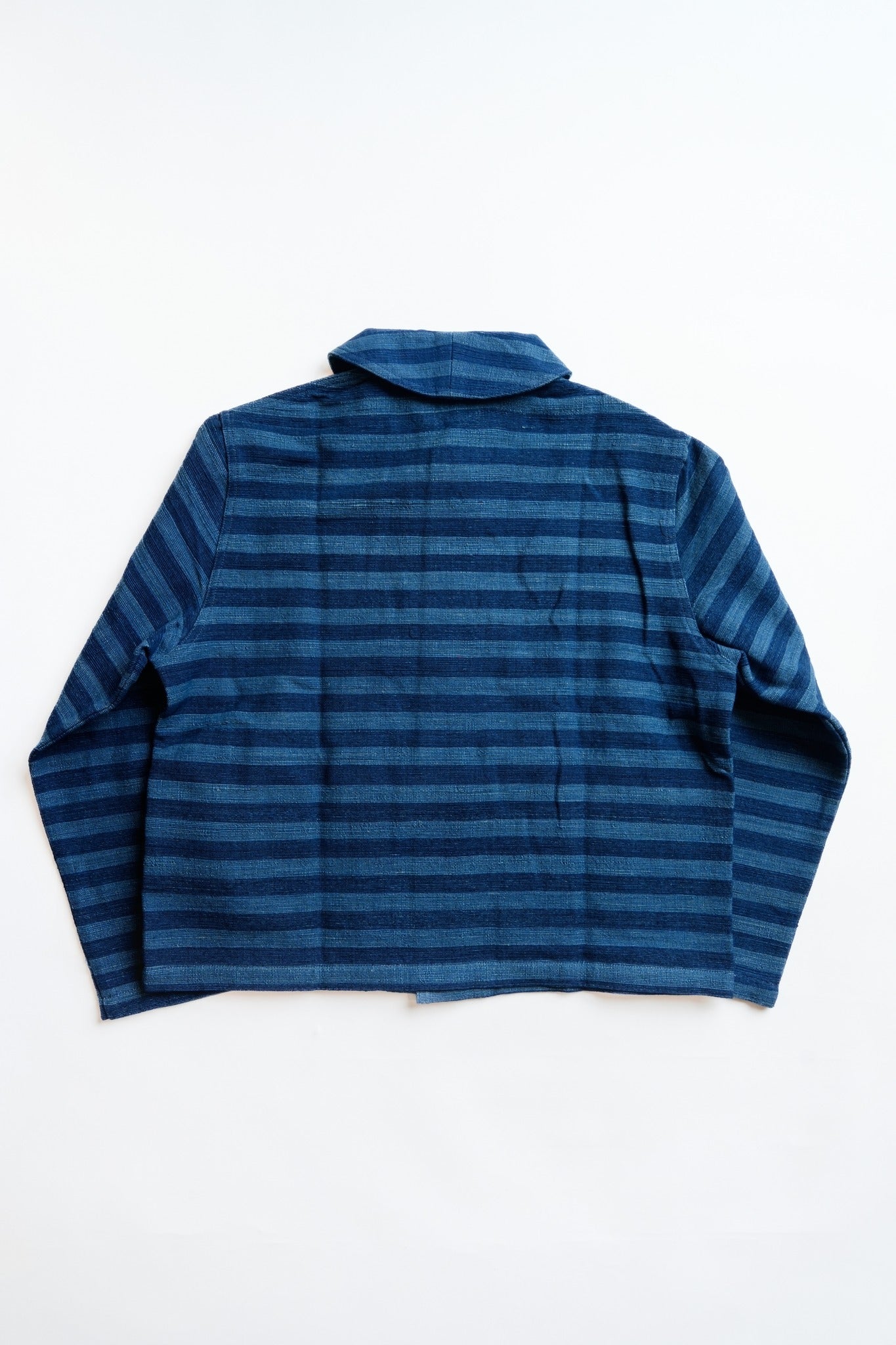 SHAWL COLLAR JACKET - HANDLOOM STRIPE