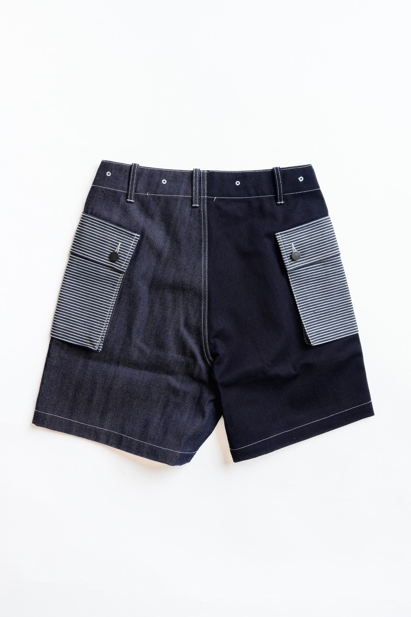 MASH UP P-43 SHORTS - MULTI INDIGO
