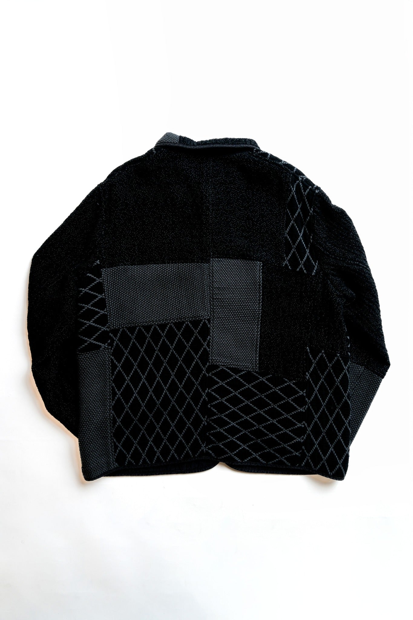 SUPER KENDO&SASHIKO PATCHWORK JACKET - BLACK