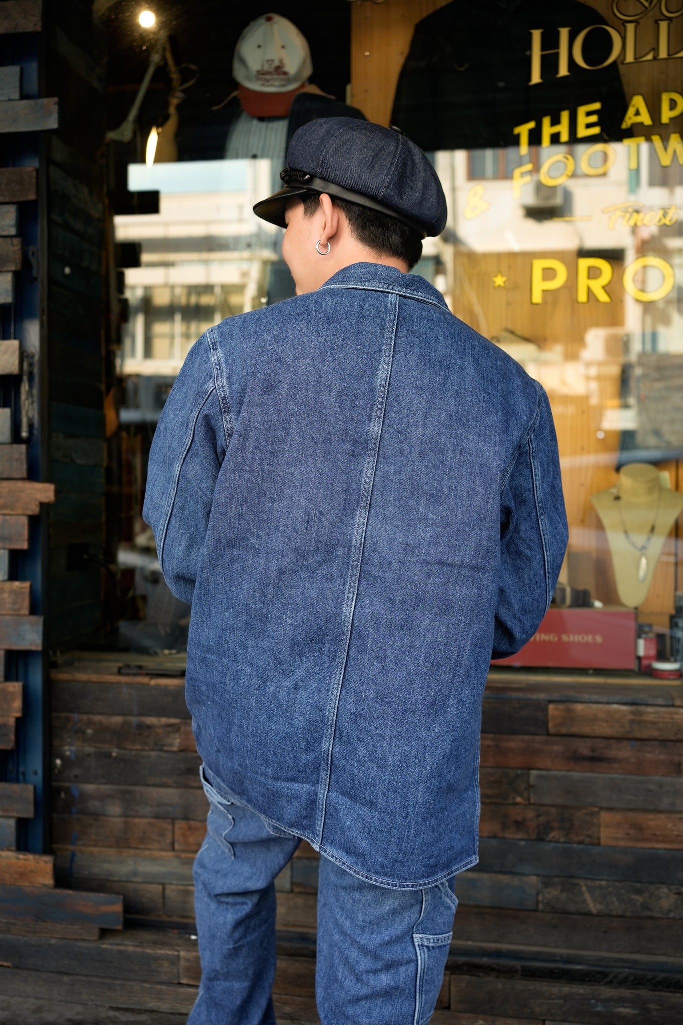 JBOT1331  COVERALL JKT - DENIM - MEDIUM INDIGO