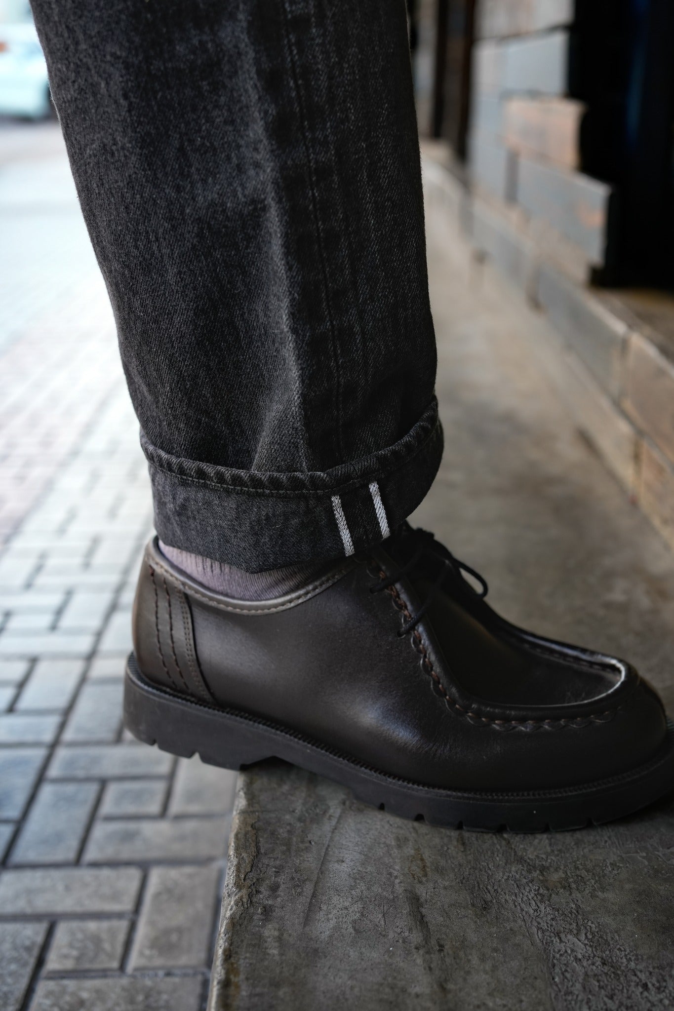 J414 14oz BLK Classic - washed - GRAY