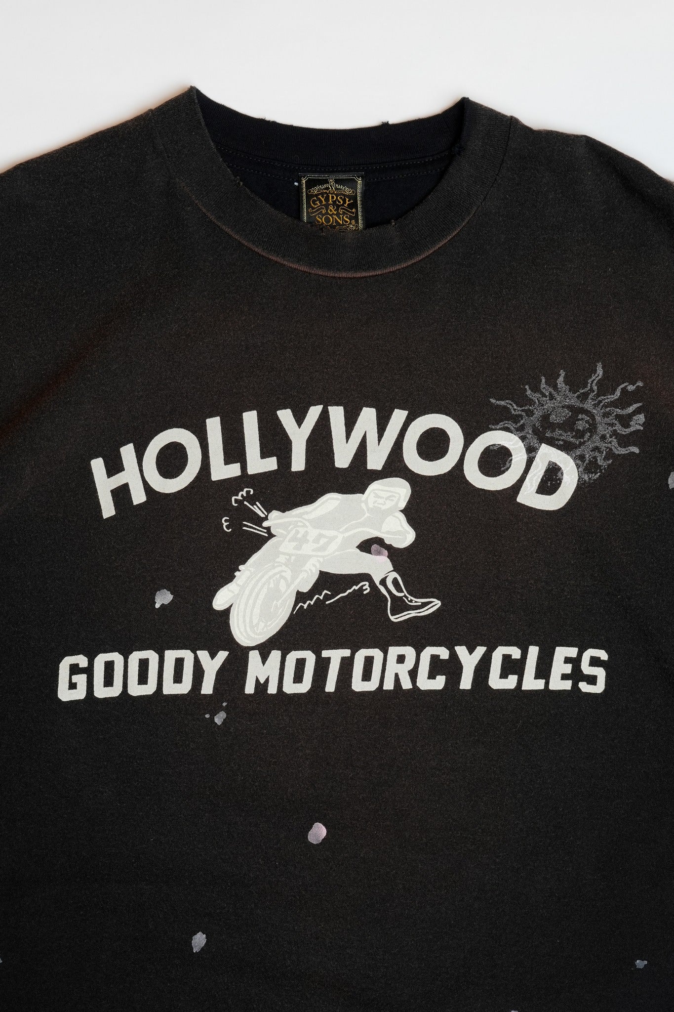 GS2449955 REMAKE DYED TEE - BLACK