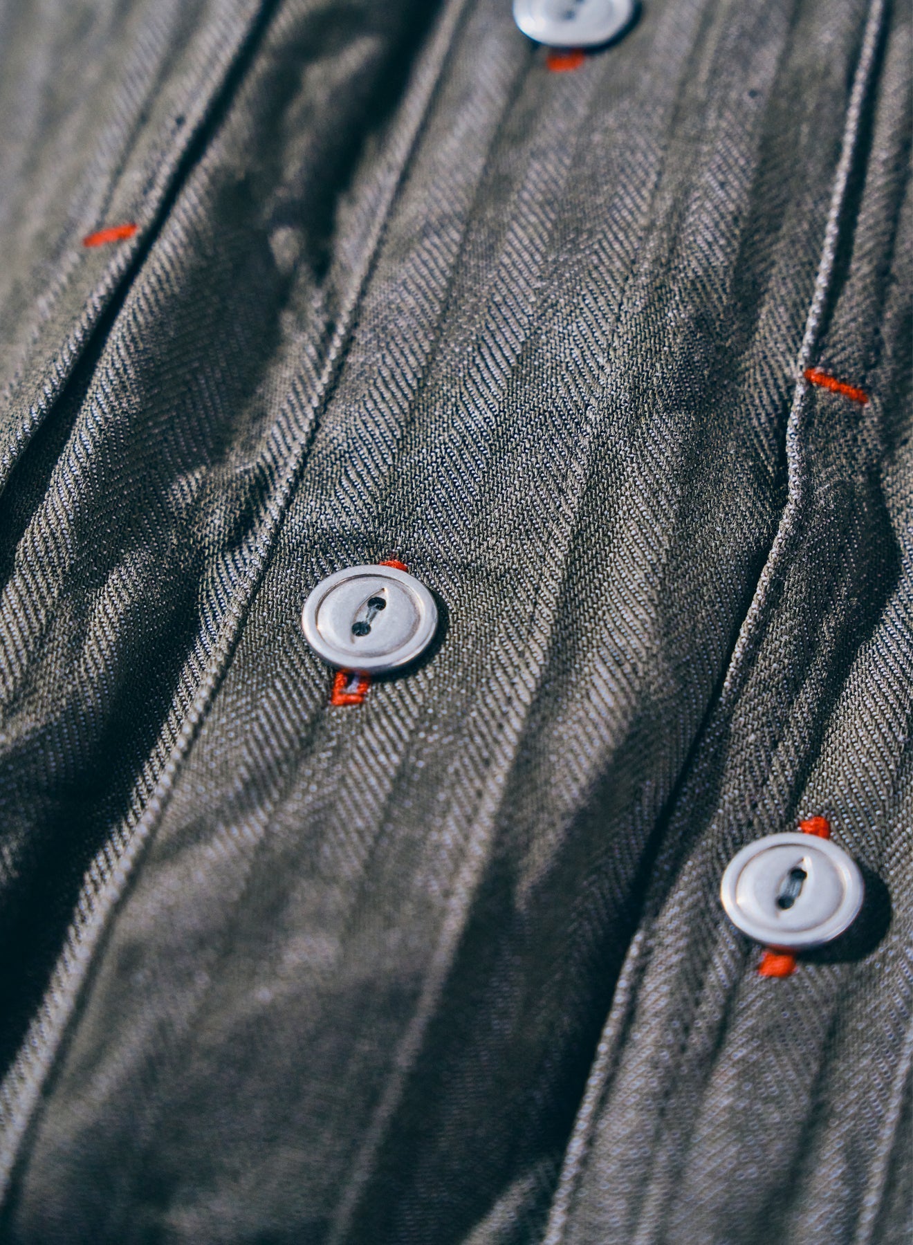 SWCPS22-HB Shawl collar L/S Shirt - OLIVE