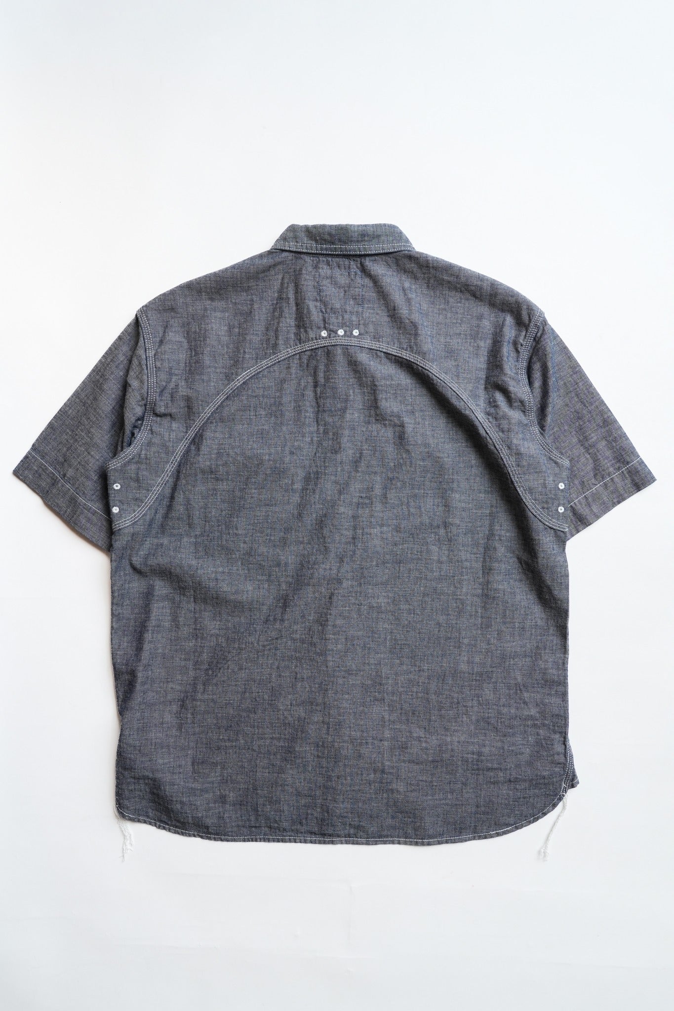 STRAIN PROOF YOKE TRIPLE STETCH VINTAGE S/S WORK SHIRT TYPE3 - CHAMBRAY