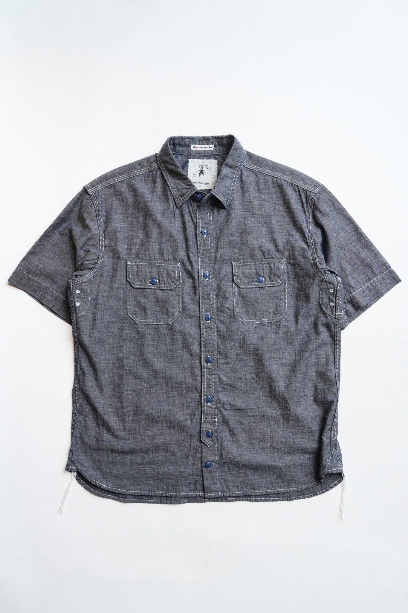 STRAIN PROOF YOKE TRIPLE STETCH VINTAGE S/S WORK SHIRT TYPE3 - CHAMBRAY