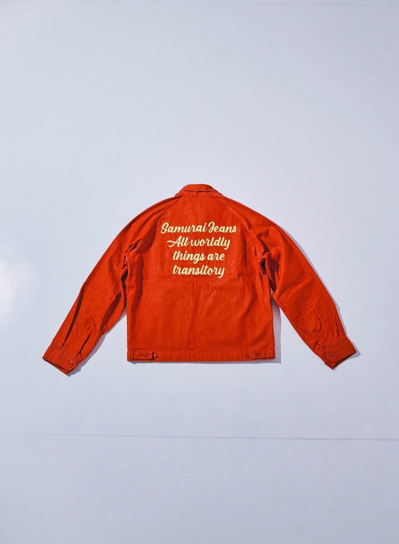 Ameri VINTAGE - 美品 着１回  BACK SIDE JACKETオレンジS SWCJK25 Embroidery jacket - RED