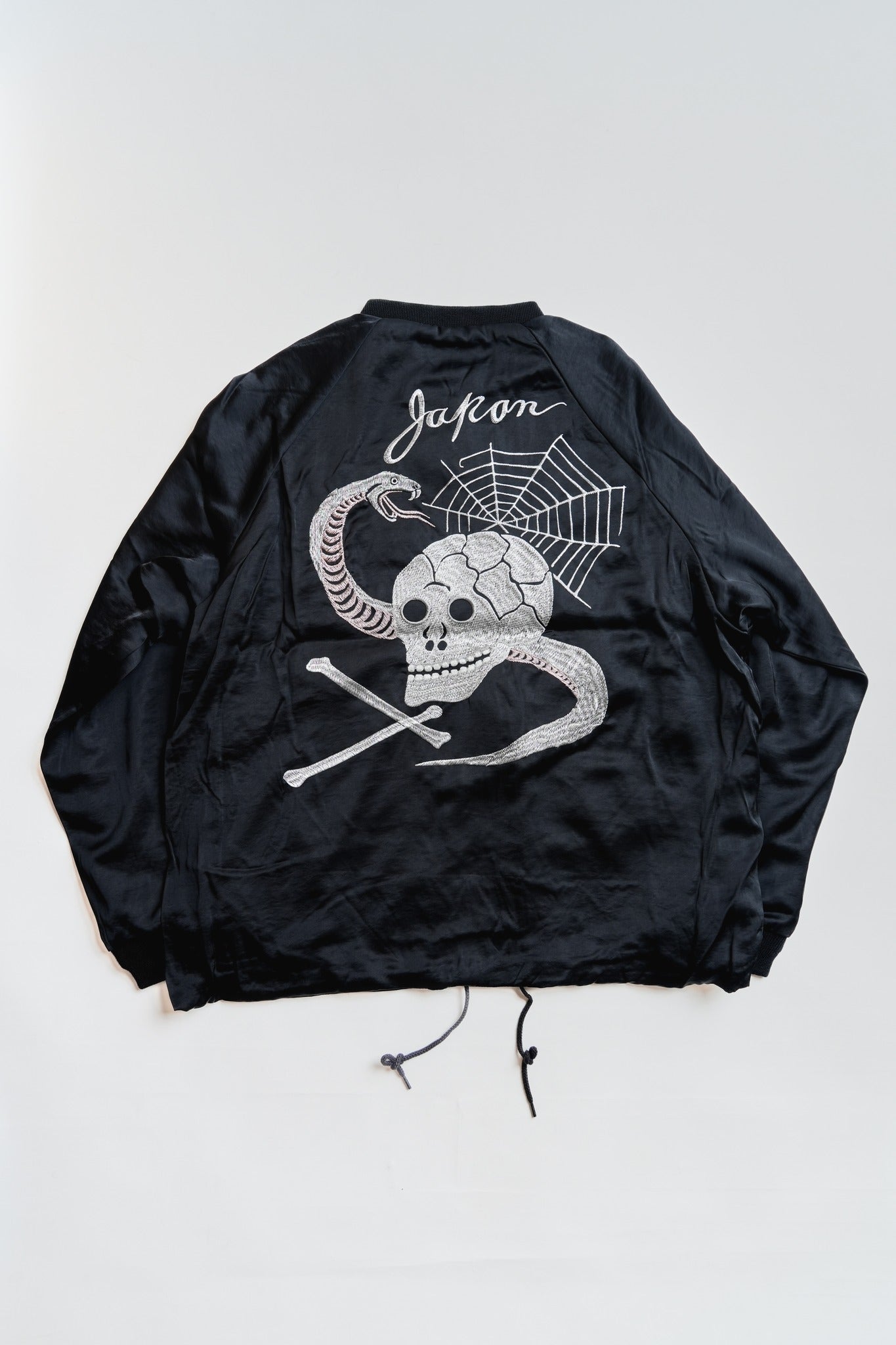 SNAKE & SKULL SOUVENIR JACKET - BLACK