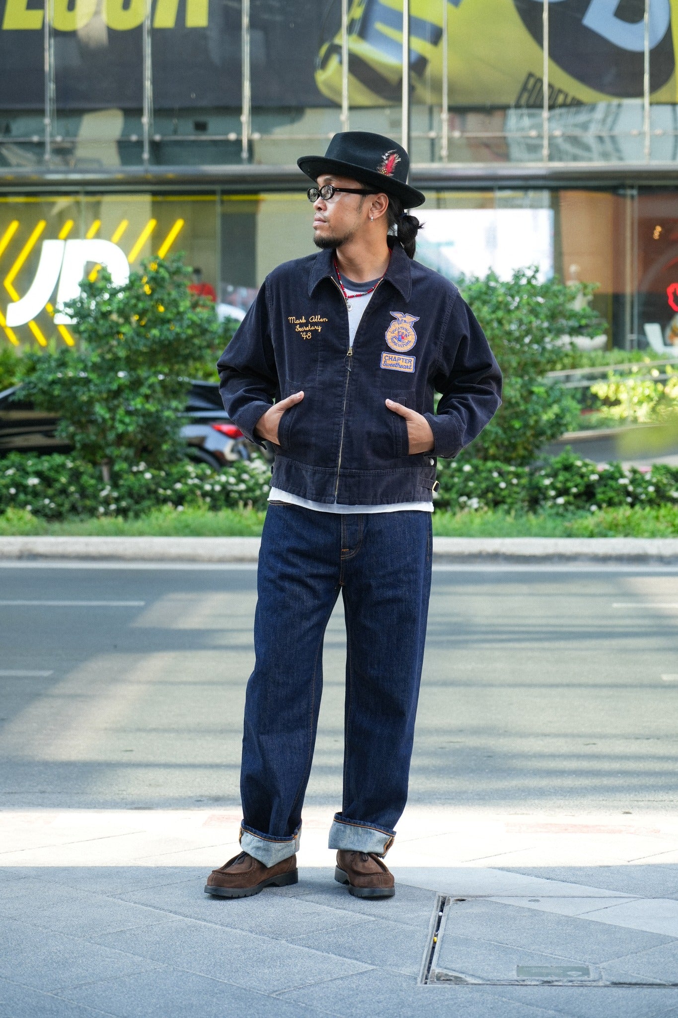 SWEET HEART FFA JACKET - NAVY