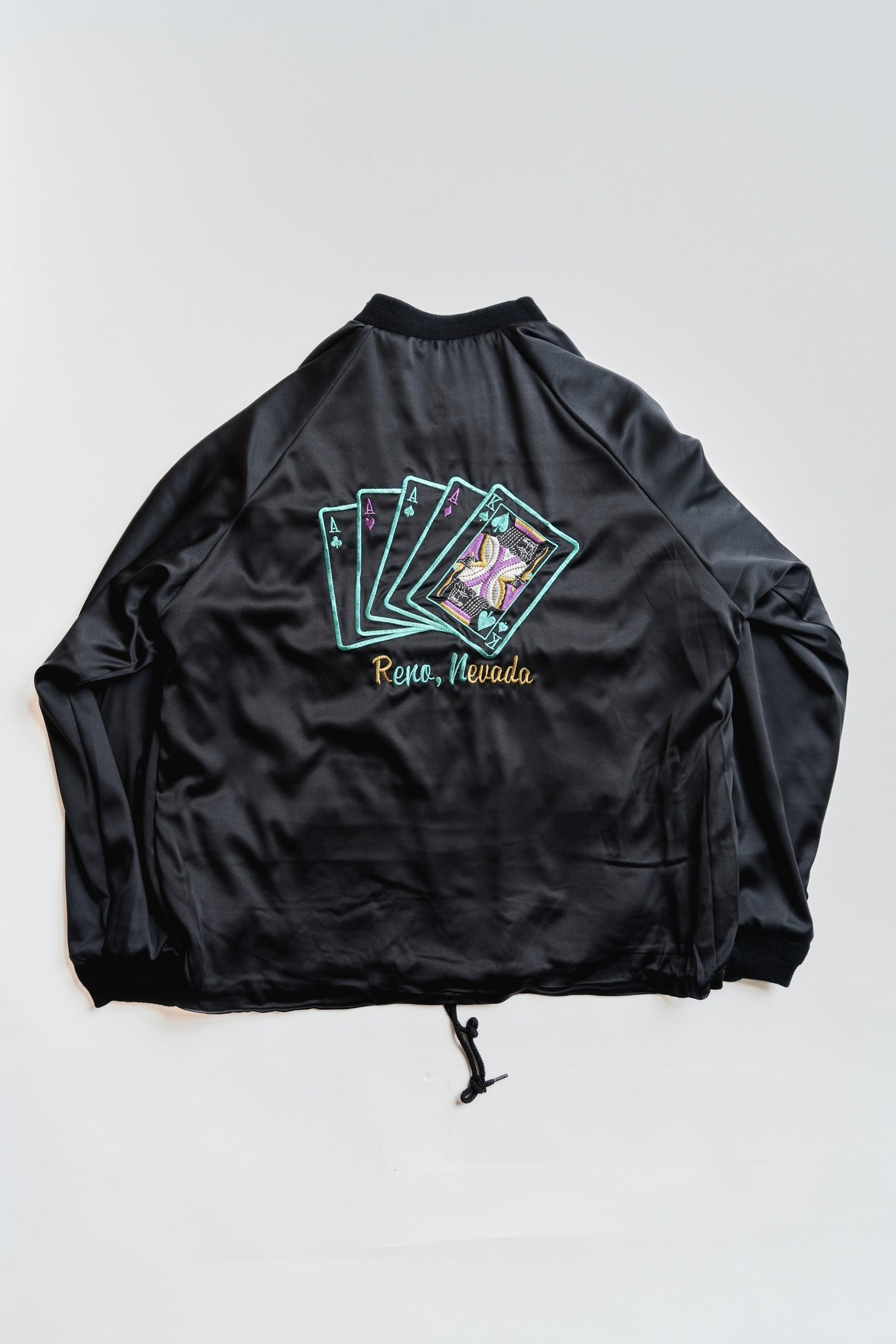 SNAKE & SKULL SOUVENIR JACKET - BLACK