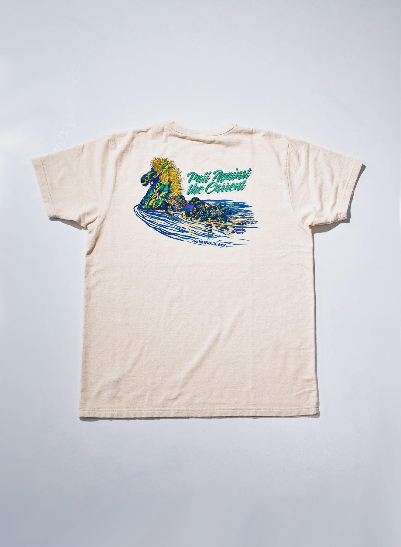 SJST26-106 (Aged Cotton Inlay Loopwheel T-Shirt) - IVORY