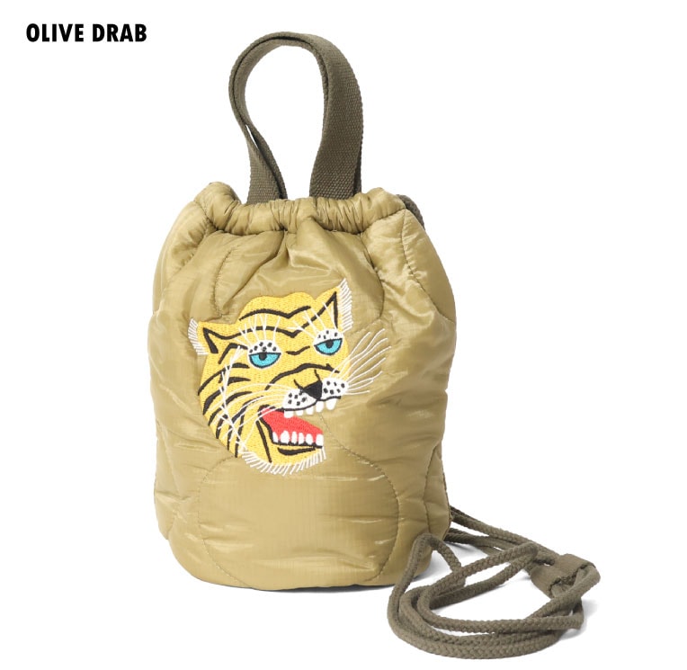 6844 EMB QUILTING EFECT BAG TIGER - OLIVE DRAB