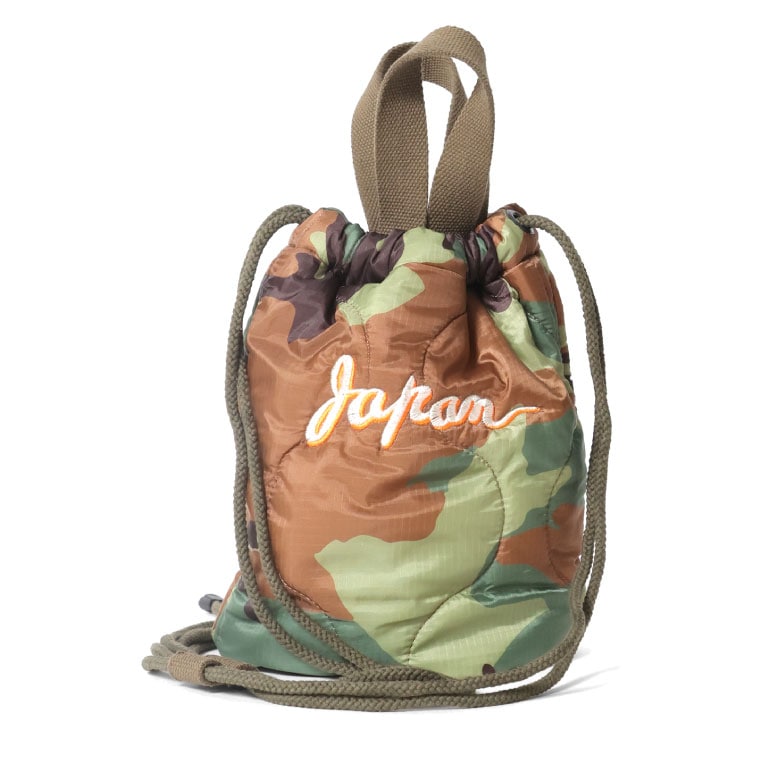 6845 EMB QUILTING EFECT BAG (JAPAN) - WOOD