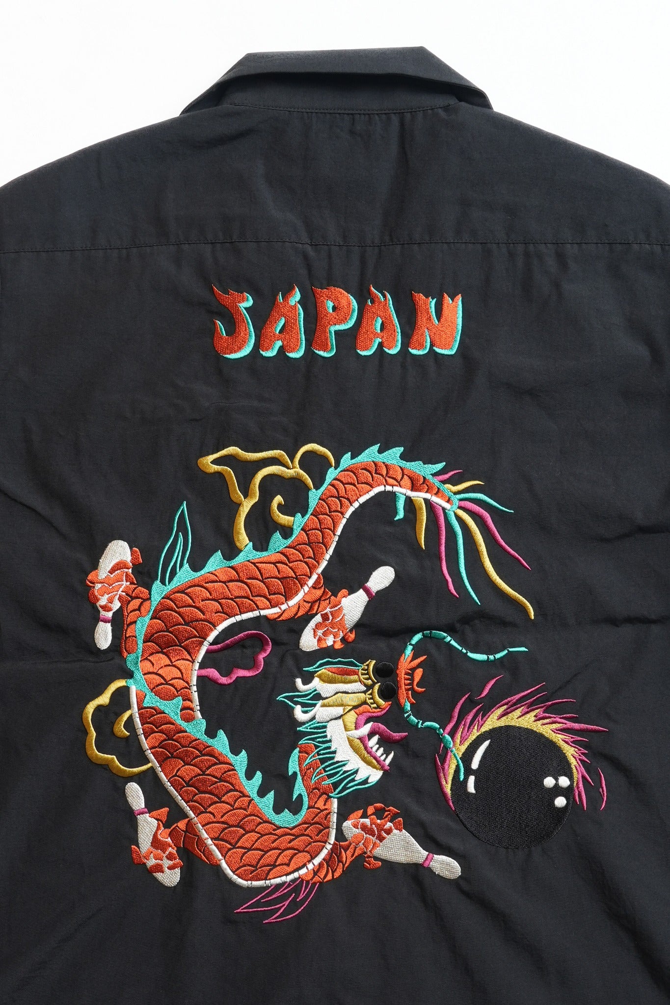41319 BROAD BOWLING SHIRT(DRAGON BOWL) - BLACK