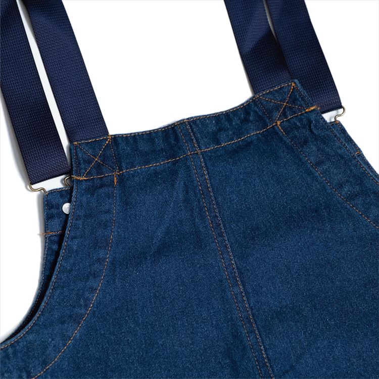 FISHERMAN'S BIB OVERALL DENIM  - NAVY