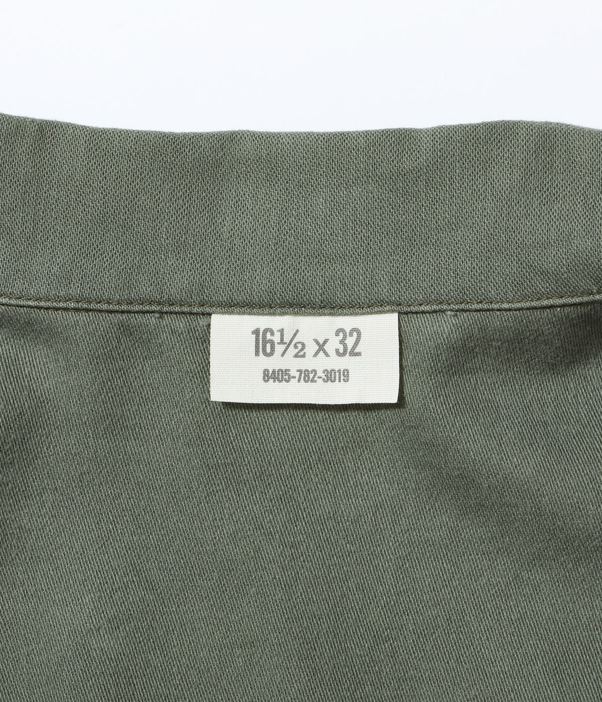BR29586 SHIRT MAN'S COTTON SATEEN OLIVE GREEN SHADE107 “DEMILITARIZED ZONE” - DMZ