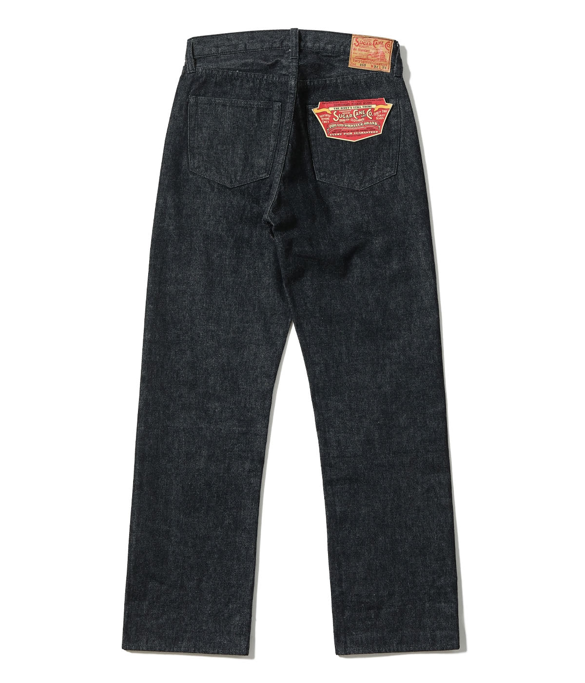 SC42460 14.25oz. BLACK DENIM 1947 MODEL (REGULAR STRAIGHT) - BLACK