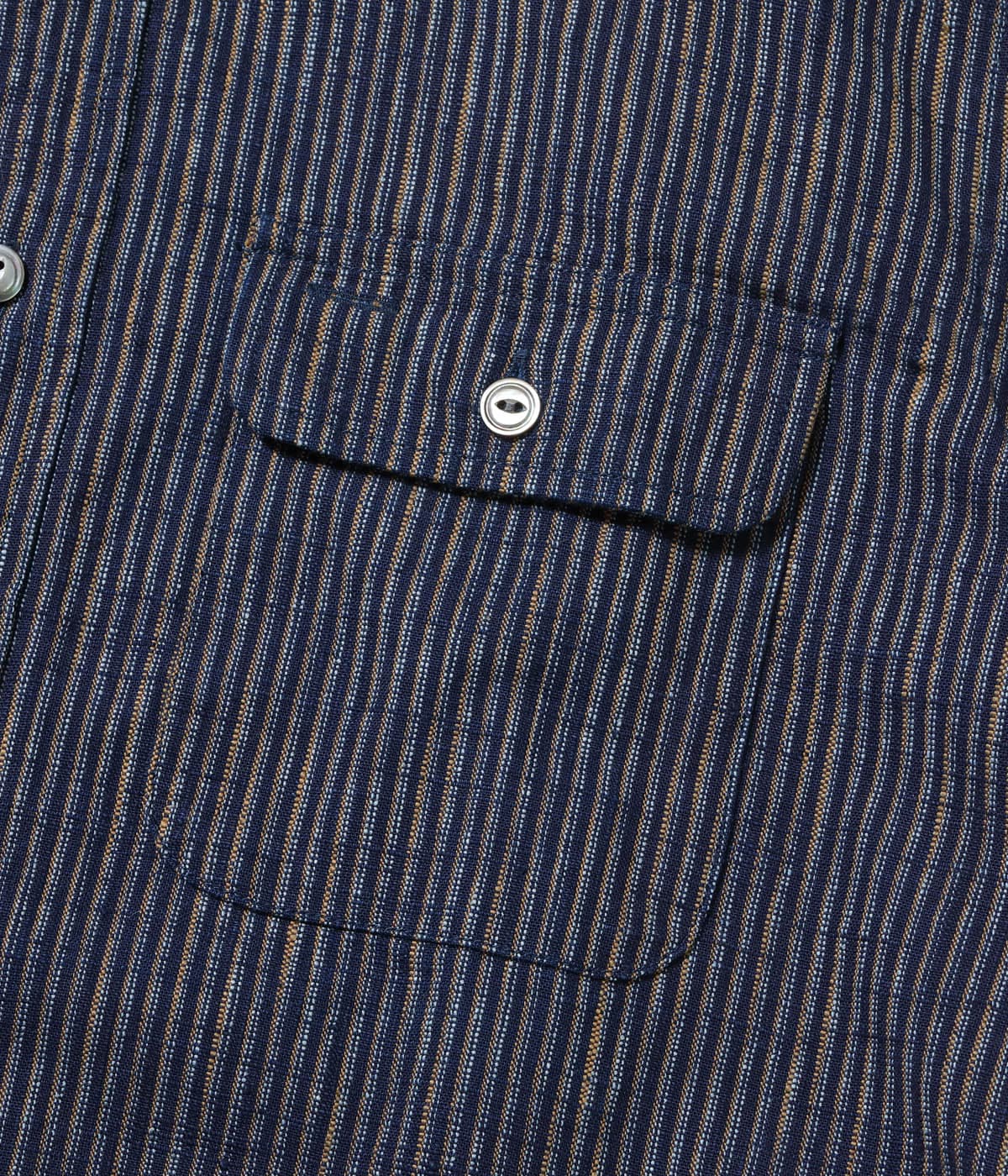 SC29385 FICTION ROMANCE 7.2oz. INDIGO STRIPE WORK SHIRT - INDIGO