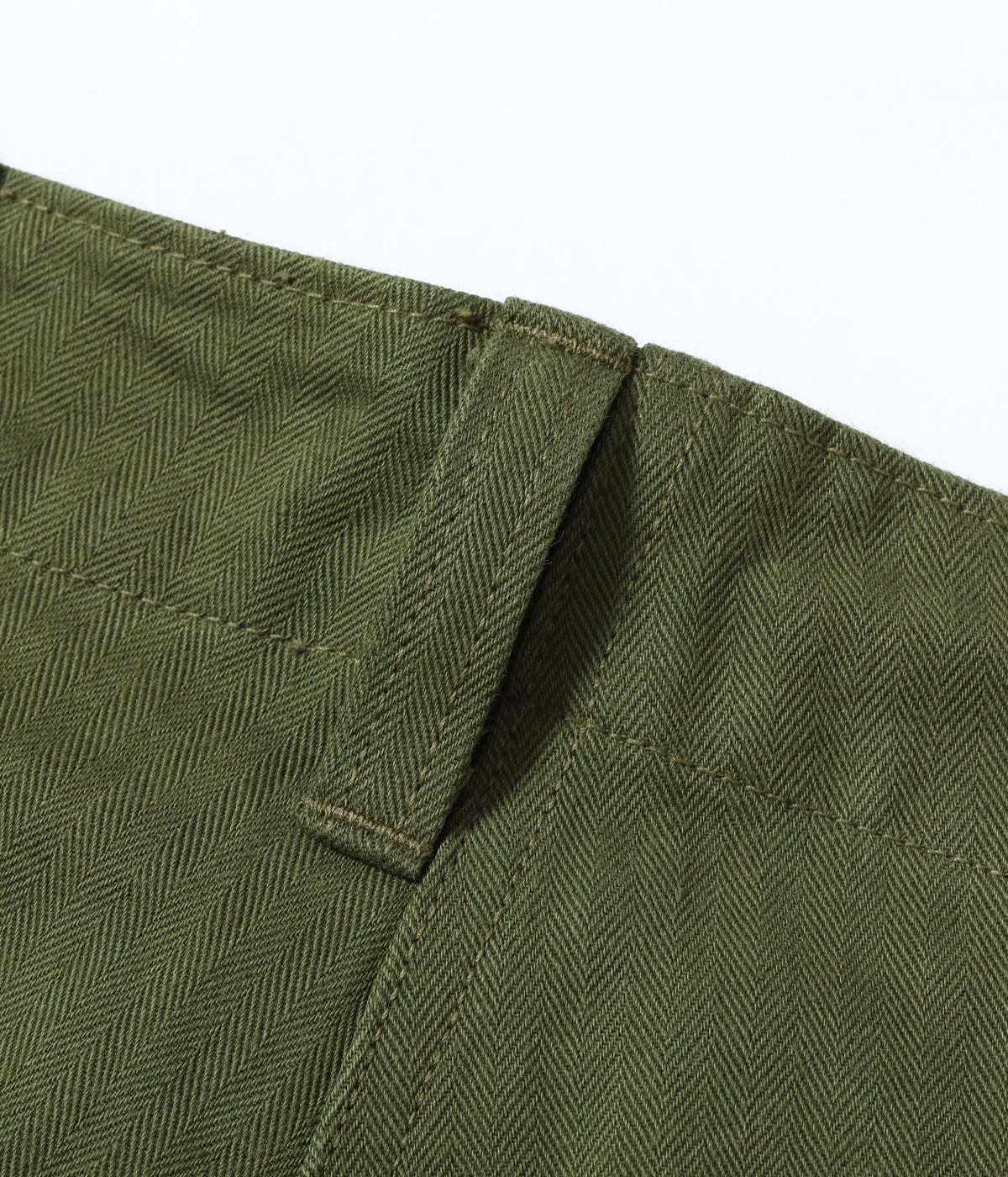 BR42638 TROUSERS HERRINGBONE TWILL SPECIAL - OLIVE