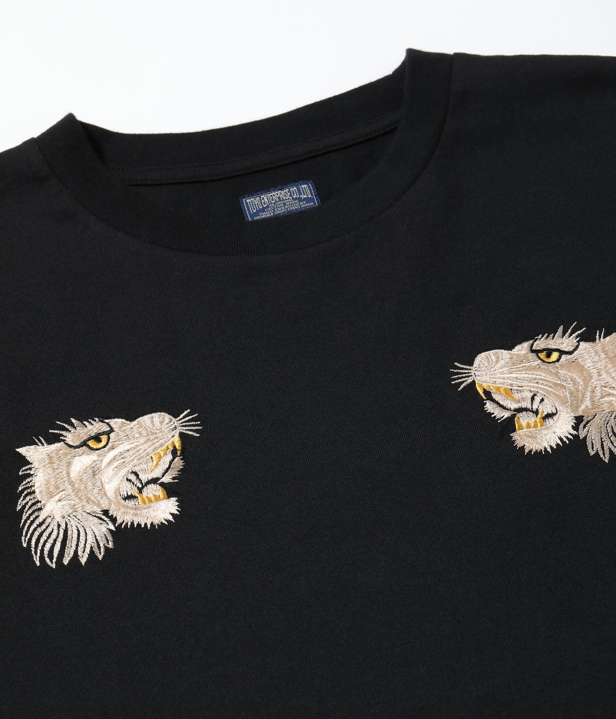 TT79743 SUKA T-SHIRT EMBROIDERED TIGER - BLACK